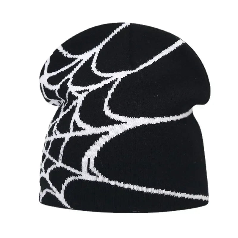 Y2K Letter Print Knit Beanie Hat – Unisex Winter Cap