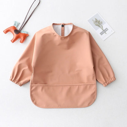 Long Sleeve Baby Feeding Bib – Waterproof Apron for Infants & Toddlers