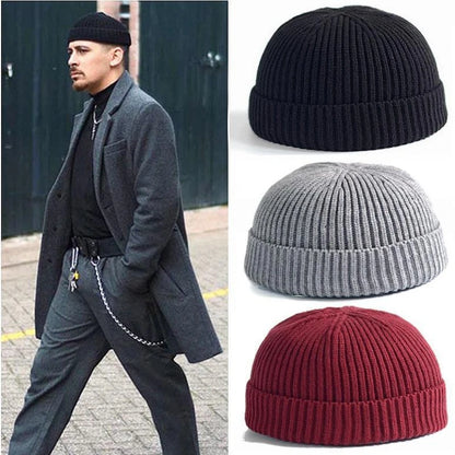 Winter Knit Beanie Hat – Thermal Skull Cap for Men & Women
