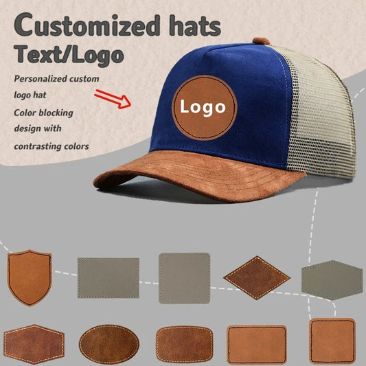 Five-Panel Suede Mesh Trucker Baseball Cap for Men & Women