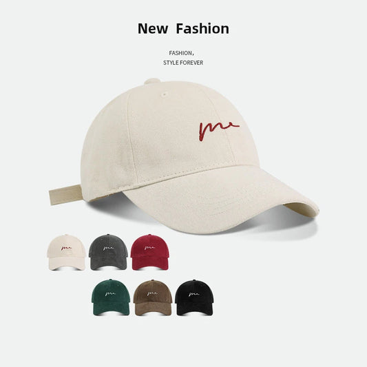 Retro Letter Embroidered Baseball Cap – Unisex Dad Hat