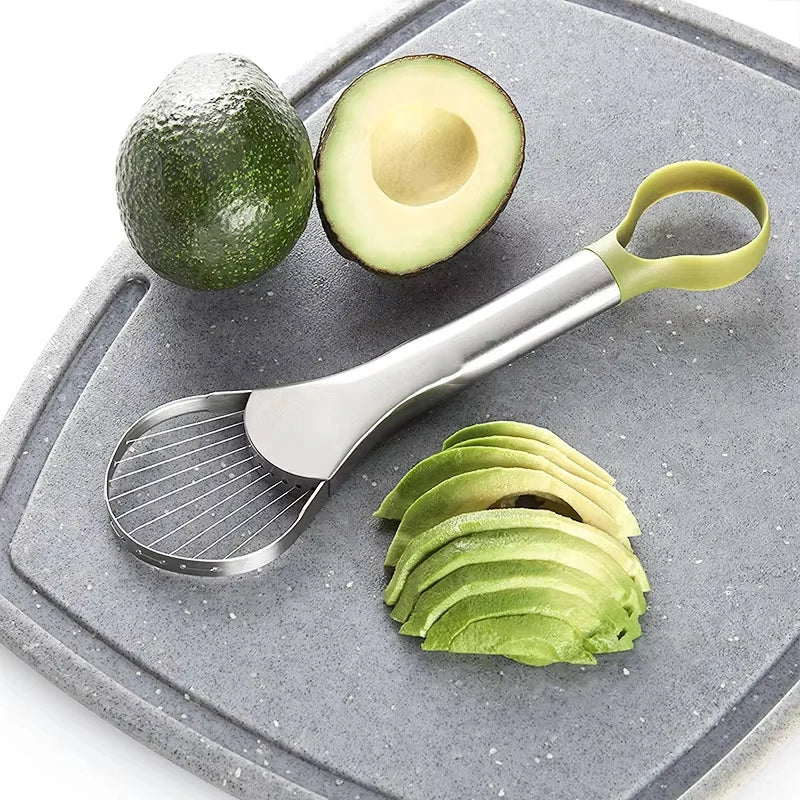 Avocado Slicer & Cutter – 2-in-1 Stainless Steel Fruit Tool