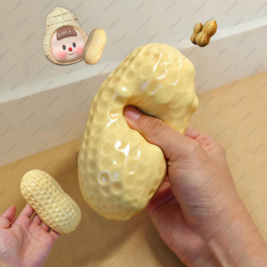 Peanut Stress Ball – Crunchy Squishy Fidget Toy for Kids & Adults