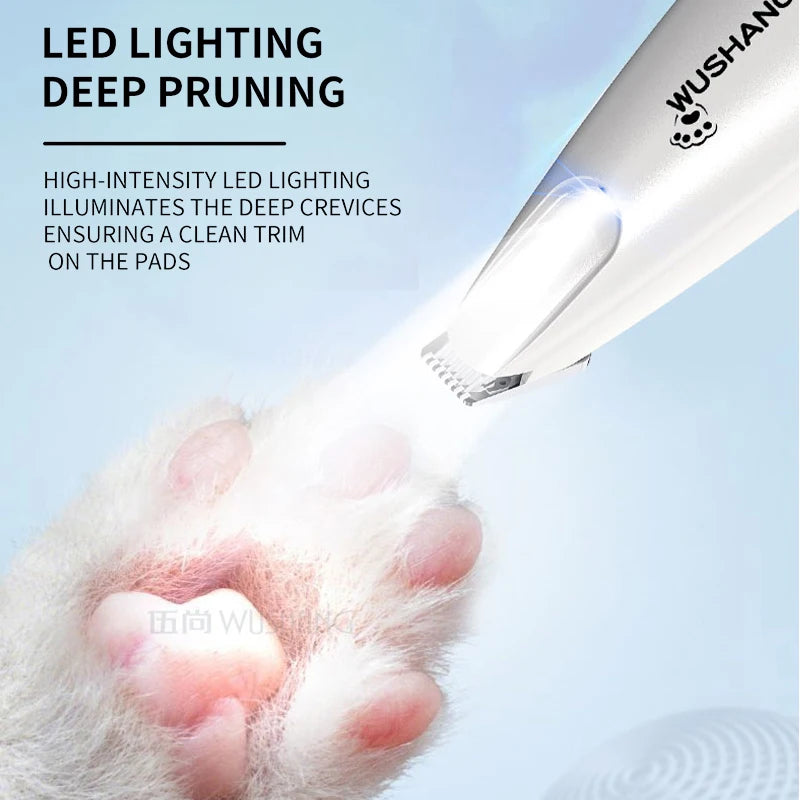 Pet Electric Grooming Trimmer – Quiet, Waterproof & LED Light