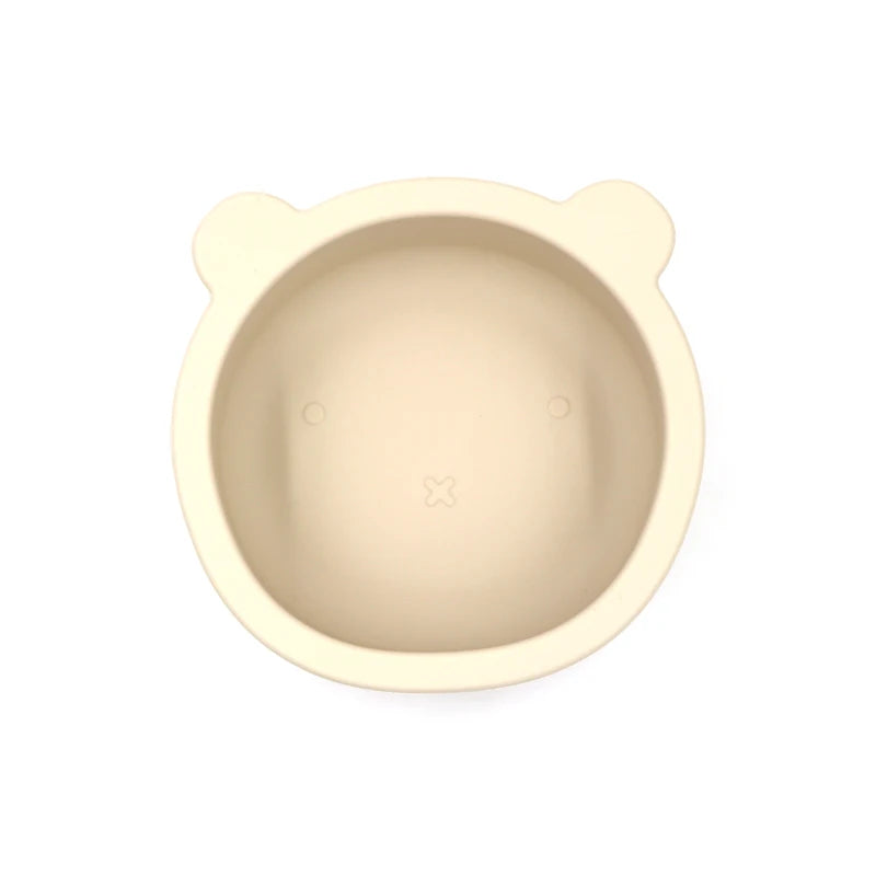 Bear Silicone Baby Feeding Bowl with Suction – 300ml