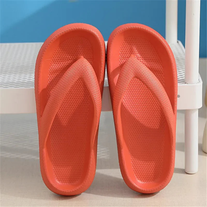 Women's Flip Flop Slippers – Soft Sole Flat Platform Beach Sandals