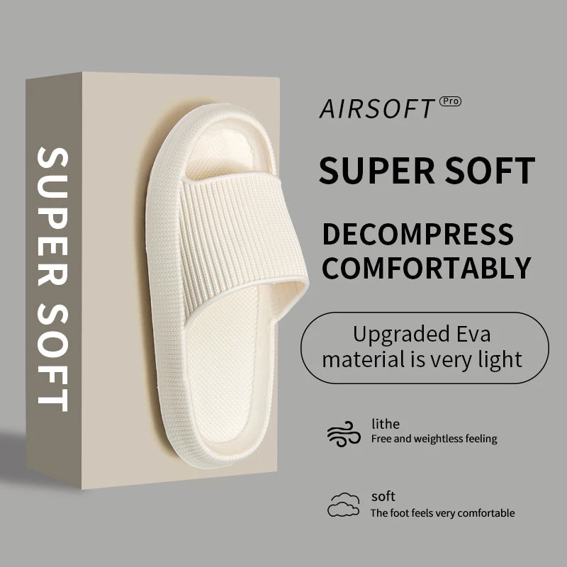 Thick-Sole EVA Slide Slippers – Non-Slip Shower Sandals