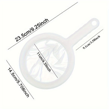Ultra-Fine Mesh Strainer Spoon – Nylon Sieve for Soy Milk, Juice & Coffee