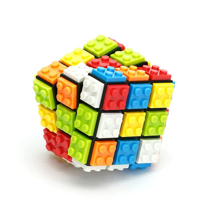 3x3 Magic Cube – DIY Building Block Fidget Toy for Stress Relief