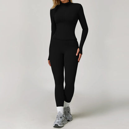 Women's Yoga Set 2-3 Piece Workout Tracksuit with Sports Bra