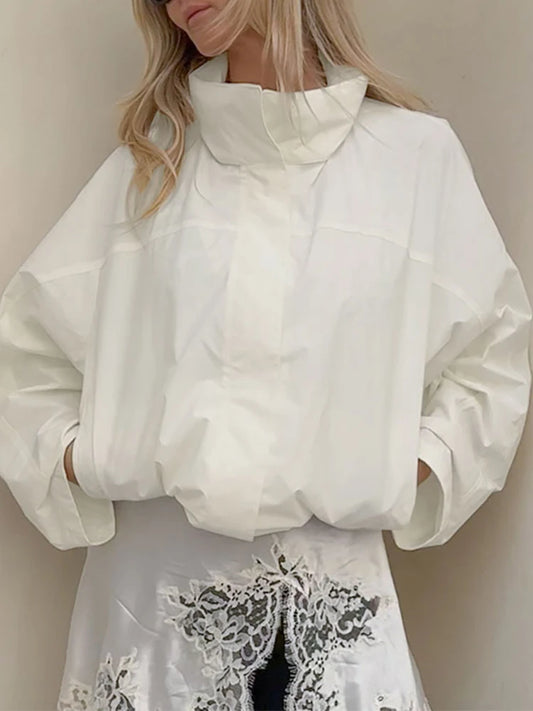 Women's Hooded Windbreaker Jacket – Windproof Outdoor Coat