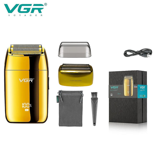 VGR Professional Electric Foil Shaver for Men – Portable Beard Trimmer