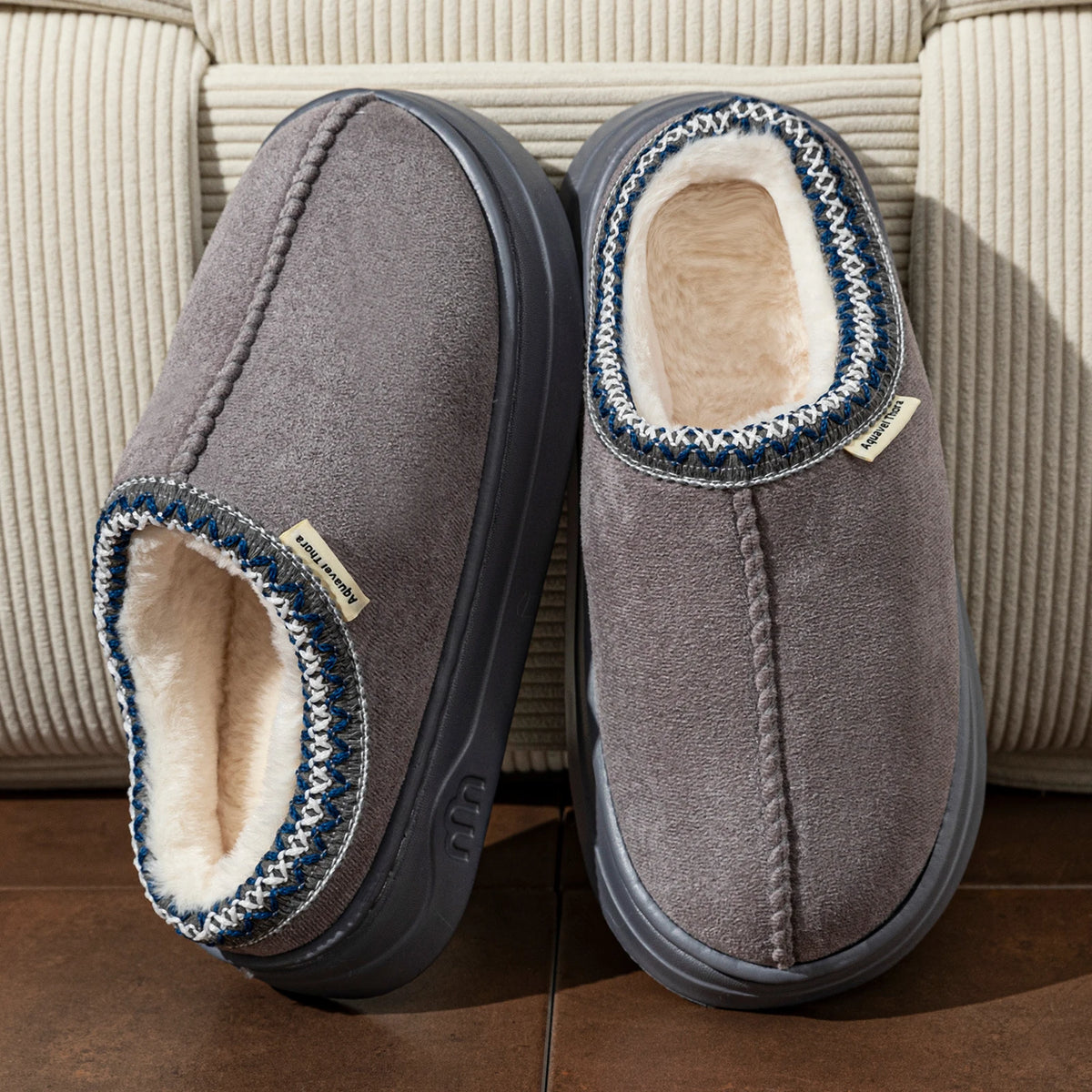 Plush Fur Slippers – Warm Anti-Slip Indoor Outdoor Shoes