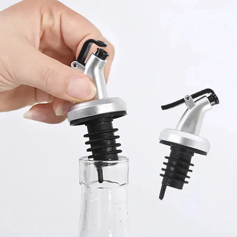 Leakproof Bottle Pourer Stopper with Flip Cap – Set of 1 to 4