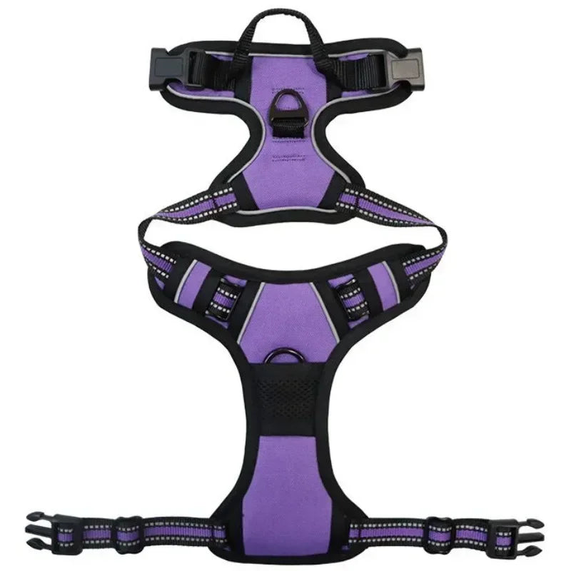 Reflective No-Pull Dog Harness – Adjustable Breathable Vest