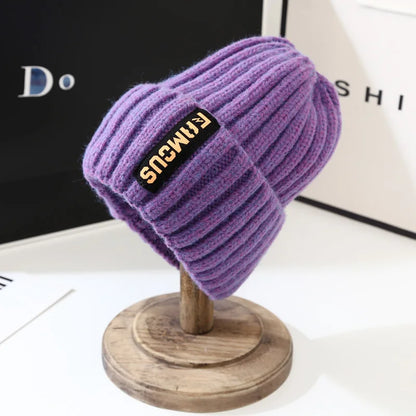 Knit Beanie Hat – Warm Winter Ear Protection Slouchy Cap