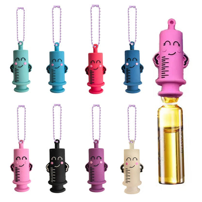 Ampoule Bottle Opener Keychain – Cute Nurse & Doctor Character, Syringe Vial Cutter
