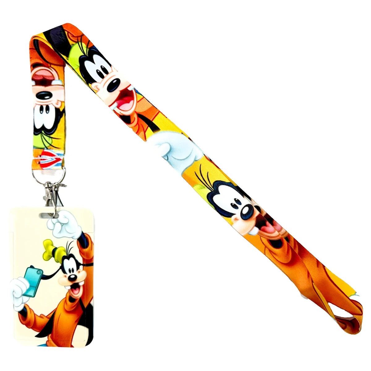 Anime Cartoon Lanyard with ID Card Holder & Keychain Strap