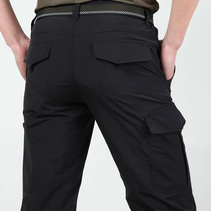 Men's Tactical Cargo Pants – Waterproof, Breathable, Multi-Pocket Outdoor Trousers