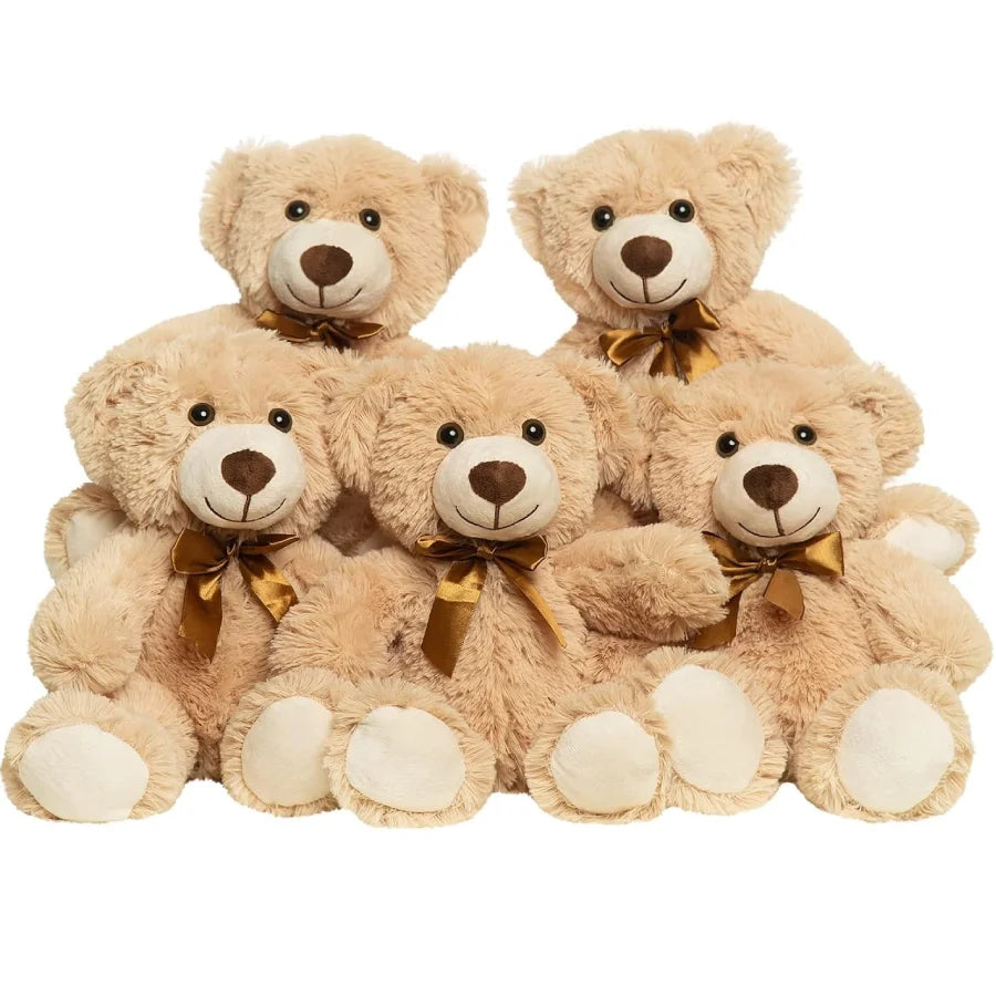 Teddy Bear Stuffed Animals Set of 5 – Soft Plush Toys 13.8in