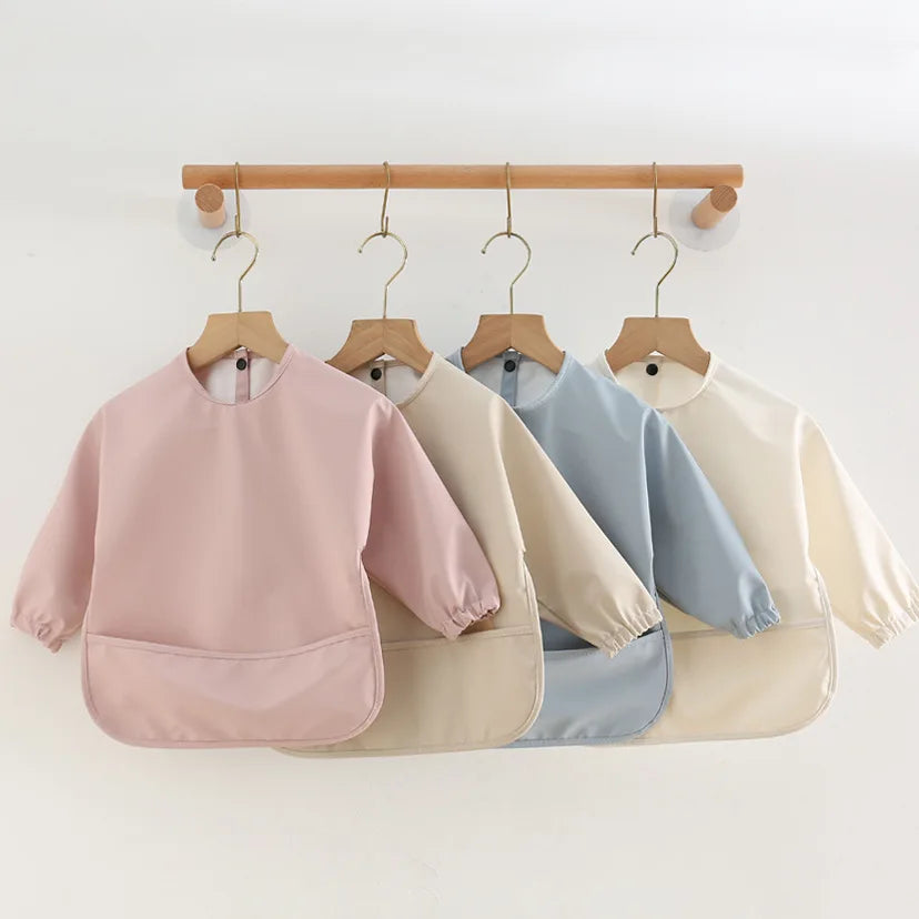 Long Sleeve Baby Feeding Bib – Waterproof Apron for Infants & Toddlers