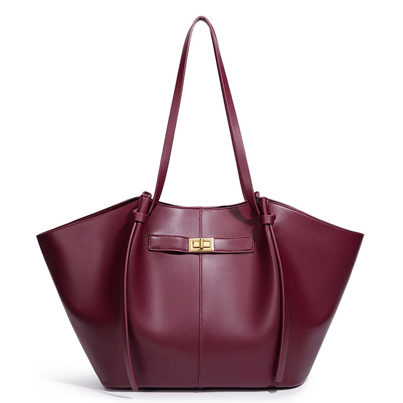 Large Capacity Bat-Shape Tote Bag – Shoulder Handbag