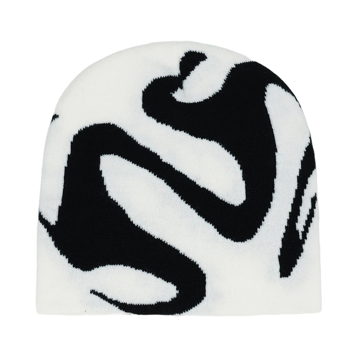 Y2K Letter Print Knit Beanie Hat – Unisex Winter Cap