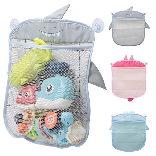 Baby Bath Toy Storage Mesh Bag – Suction Cup Organizer