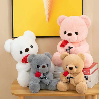 Rose Bear Plush Toy – Romantic Stuffed Animal Gift