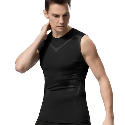 Men's Compression Tank Top – Sleeveless Quick-Dry Gym Shirt