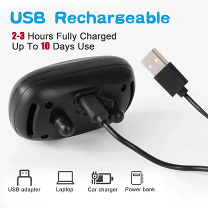 Ultrasonic Anti-Bark Dog Collar – USB Rechargeable Training Device