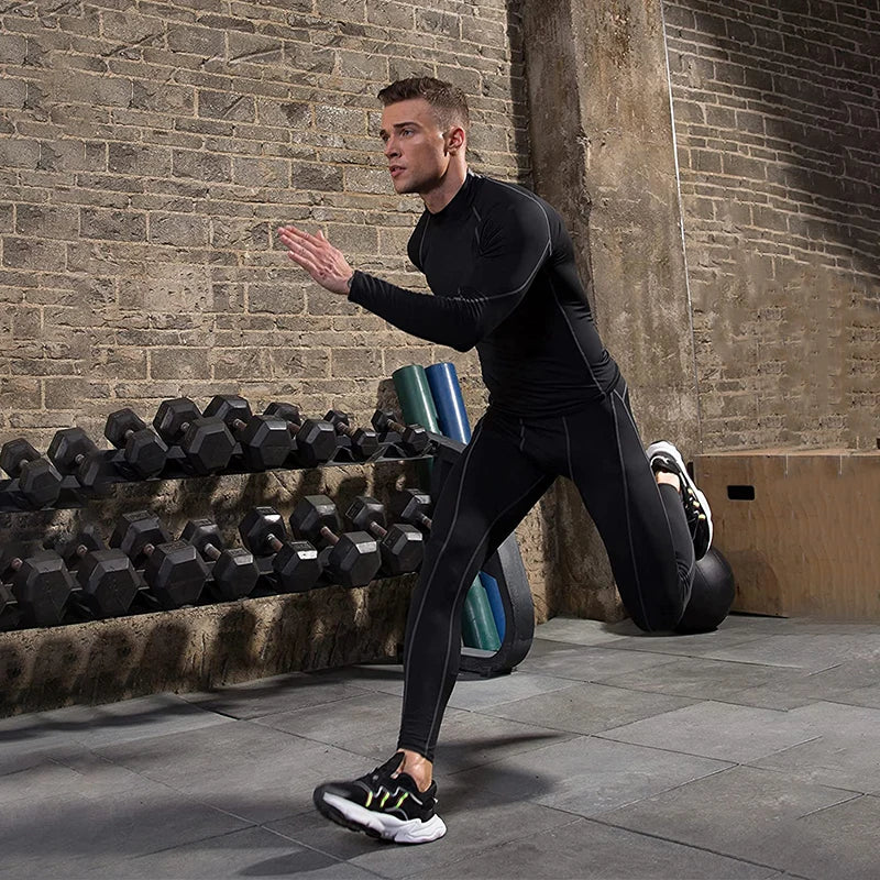 Men's Long Sleeve Compression Shirt – Quick-Dry Gym Top