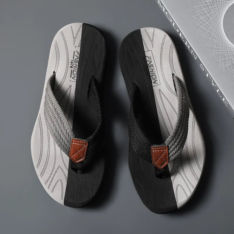 Men's Flip Flops – Breathable Summer Beach Slippers