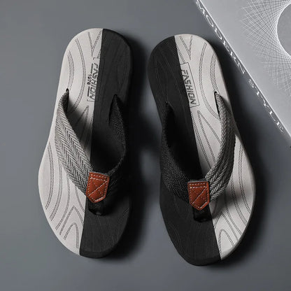 Men's Flip Flops – Breathable Summer Beach Slippers