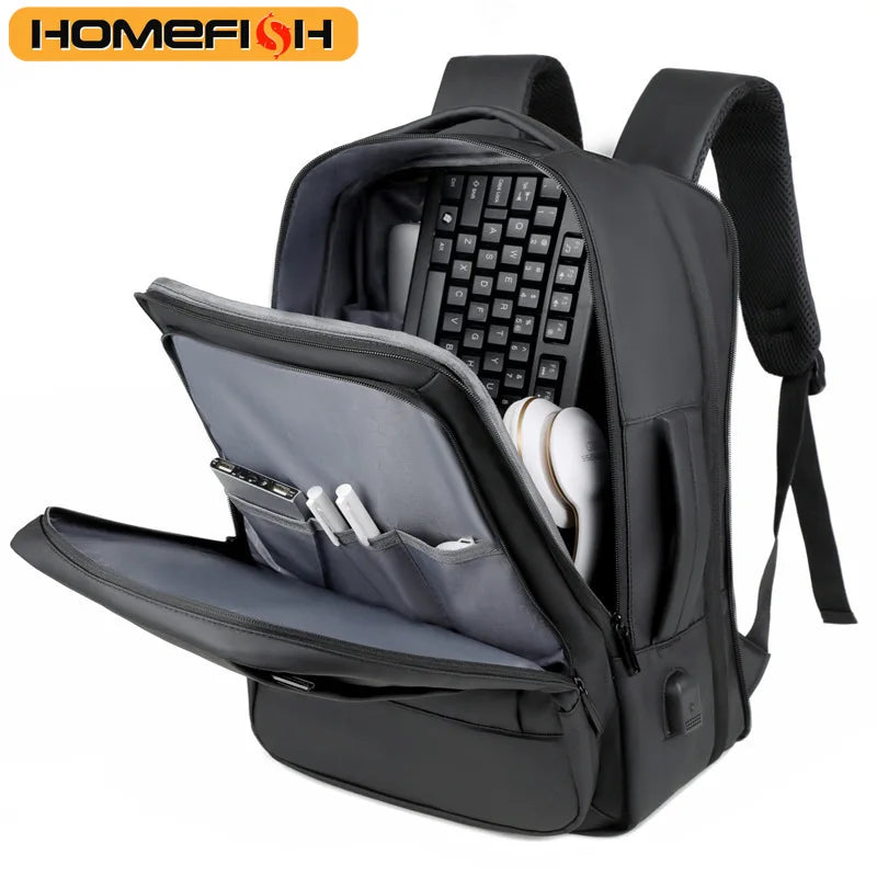 Multifunctional Business Laptop Backpack – Large Capacity for Men