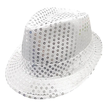 Sequin Jazz Fedora Hat – Shiny Party & Performance Cap