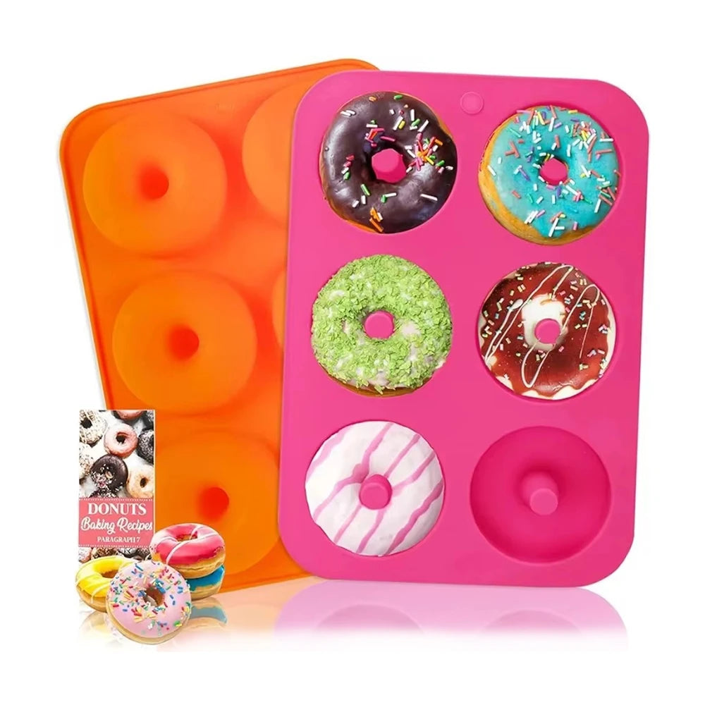 Silicone Donut Mold 6-Cavity – Non-Stick Doughnut Baking Pan