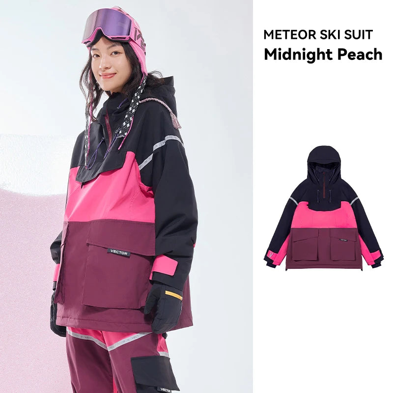 Vector Meteor Ski Jacket – Waterproof Hooded Snow Suit for Men & Women