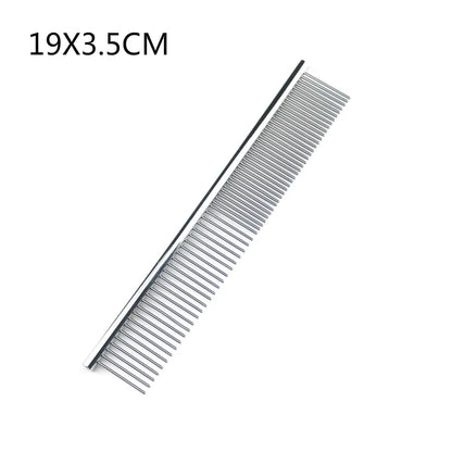 Stainless Steel Dog Grooming Comb for Long & Thick Hair