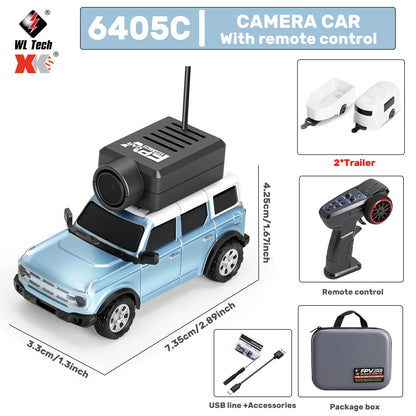 WLToys Mini RC Car with 720P FPV Camera WiFi App Control 1:64 Scale