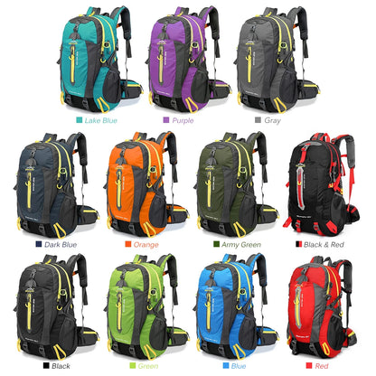 40L Hiking Backpack – Water Resistant Camping & Travel Daypack