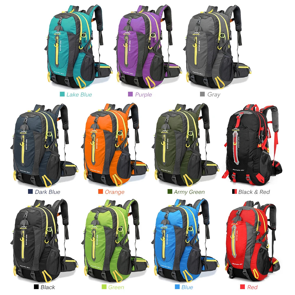 40L Hiking Backpack – Water-Resistant Travel & Camping Daypack