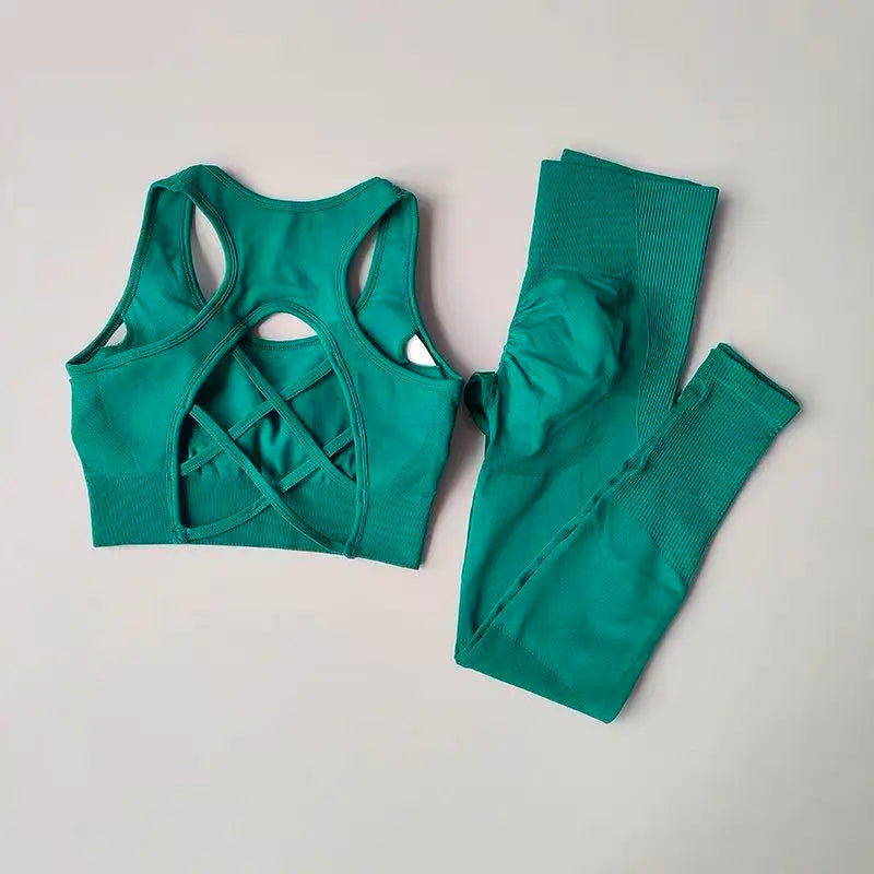 Women's 2-Piece Sports Bra & Leggings Yoga Set