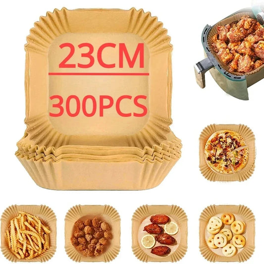 Air Fryer Parchment Paper Liners – Round & Square Disposable Baking Sheets