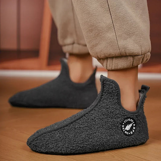 Winter Slippers for Men & Women – Warm Non-Slip Indoor House Shoes
