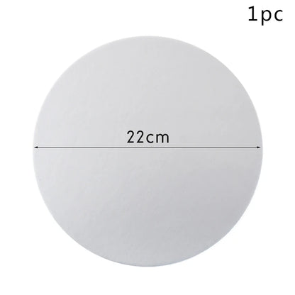 Round Cake Boards – Gold & Silver Cardboard Base for Cakes & Cupcakes