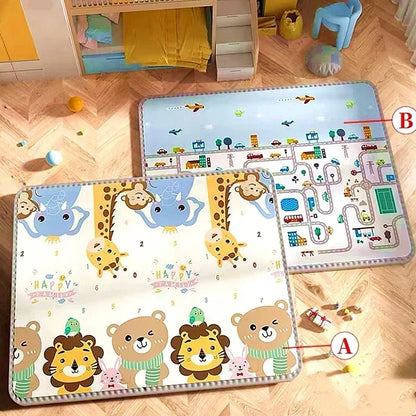 Baby Play Mat Double Sided – Non-Toxic EPE Foam Crawling Mat for Infants & Toddlers