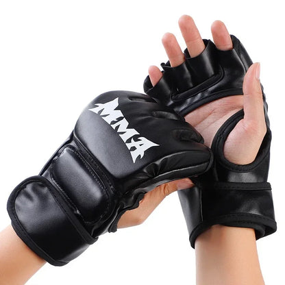 MMA Gloves – Half Finger Boxing Training Gloves for Adults