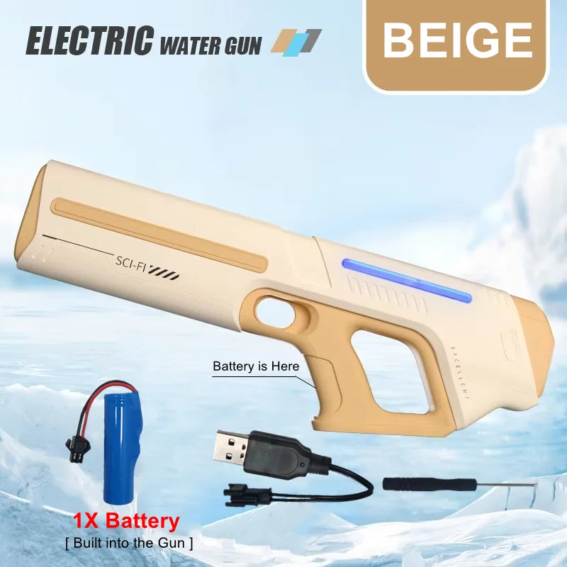 Electric Water Gun for Adults – Powerful Automatic Squirt Blaster