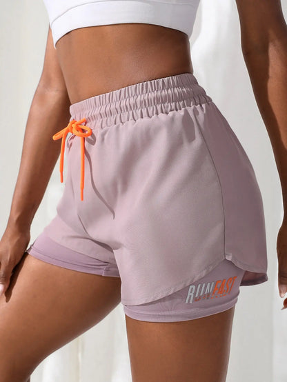 2-in-1 Running Shorts Women – High Waist with Built-In Liner